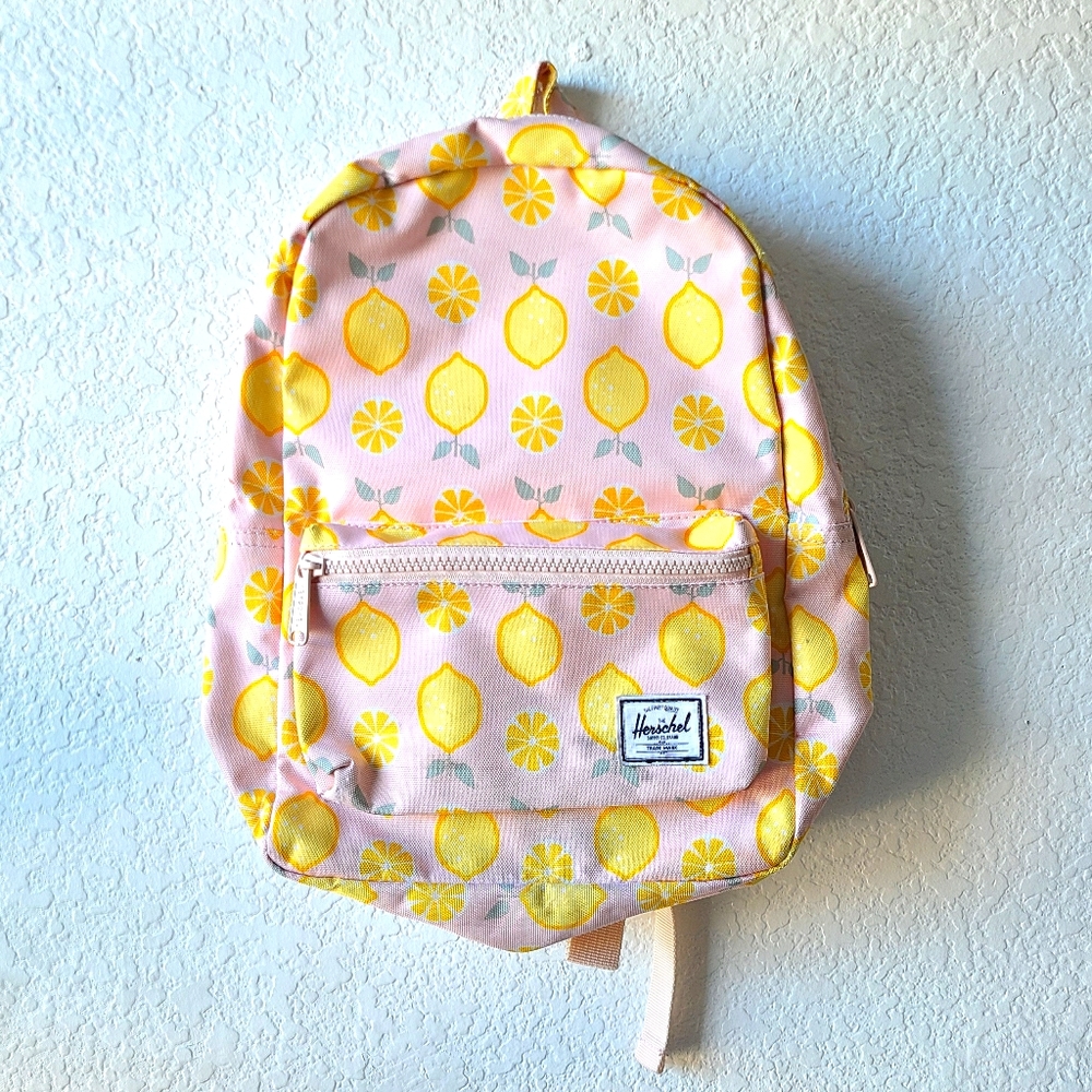 Herschel pink yellow  Lemon  backpack